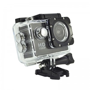 Přenosná akční kamera Real HD 720P s úhlopříčkou 140 palců D12A